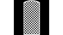 白色弧形斜格栅1980