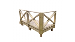 ACQ花园平台 X护栏-0.5坪