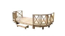 ACQ花园平台 X护栏-2.0坪弧形