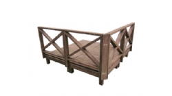 CX新款花园平台 X护栏-1.0坪