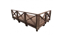 CX新款花园平台 X护栏-1.5坪