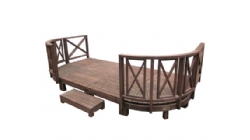 CX新款花园平台 X护栏-2.0坪弧形