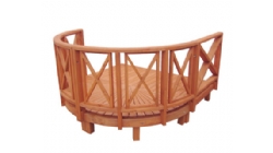 着色花园平台 X护栏-1.0坪弧形